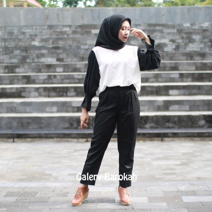 Gambar BAGGY PANTS JUMBO PREMIUM BB 57 - 90 KG CELANA PANJANG WANITA - Navy FREE 1, XXL dari BIG SIZE PANTS_NEW undefined 3 Tokopedia