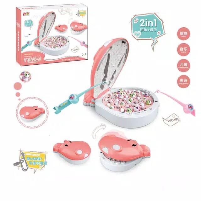 Gambar Electric Hippo Fun Fishing Game Mainan Edukasi Anak Mainan Pancingan - Merah Muda dari BnB.PlayLearn undefined Tokopedia