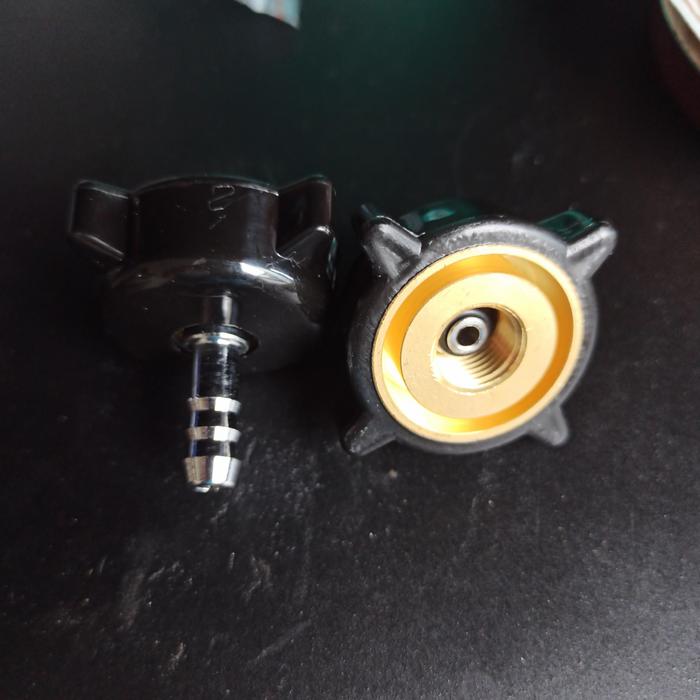 Gambar Medical Gas Connector Oksigen Australian Standard Oxygen - Hitam, M10 X 1 dari AlphaSupport undefined Tokopedia