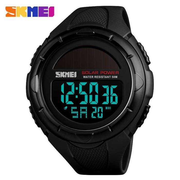 Gambar SKMEI Jam Tangan Tenaga Solar Pria Digital - 1405 - Hitam dari Lifeware.id undefined Tokopedia