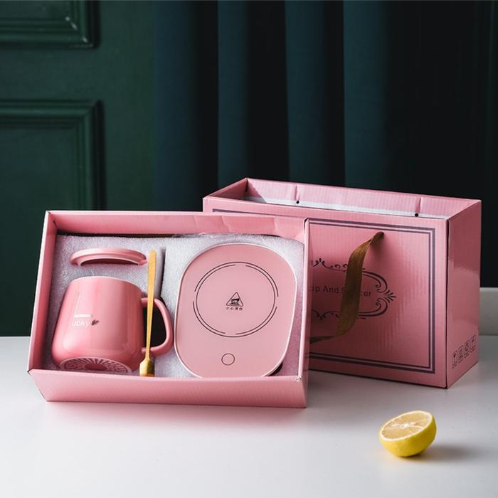 Gambar Coffee Cup And Warmer Saucer Pemanas Kopi Elektrik USB Portable - Pink dari Carimama undefined Tokopedia