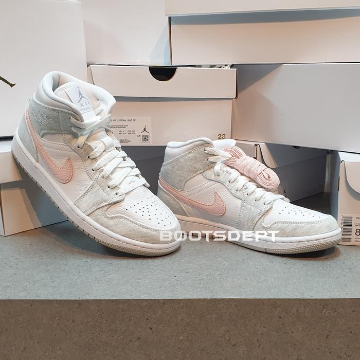 Jual Air Jordan Mid Light Iron Ore Atmosphere Grey Pink (100