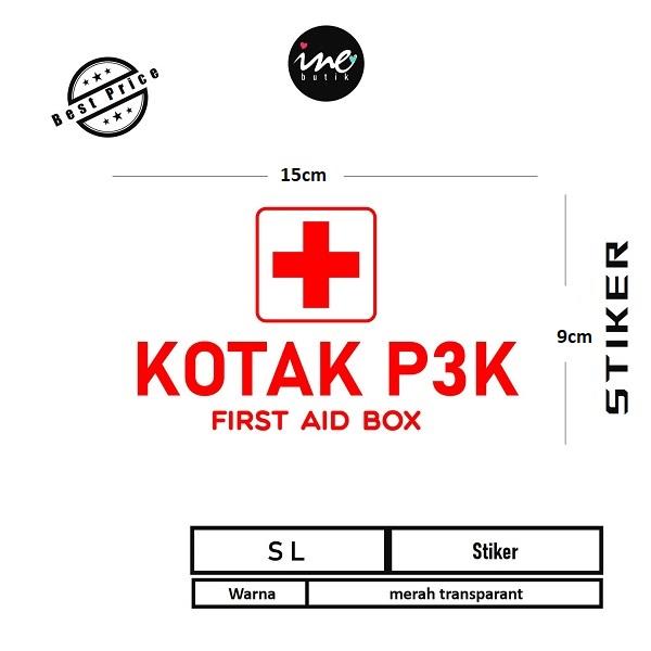 Gambar STIKER KOTAK P3K | STIKER P3K - TRANS MERAH dari Stiker Sign undefined Tokopedia
