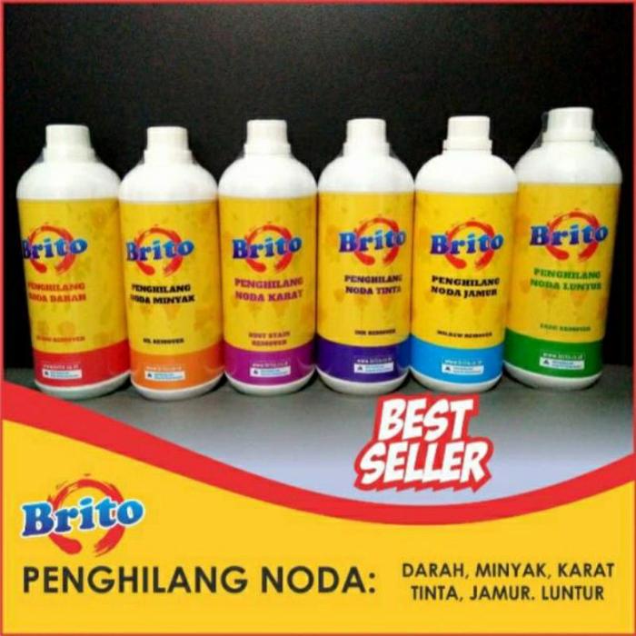 Gambar BRITO 1L PEMBERSIH DAN PENGHILANG NODA TINTA JAMUR KARAT DARAH MINYAK - Noda Karat dari Serbagrosir48 undefined Tokopedia