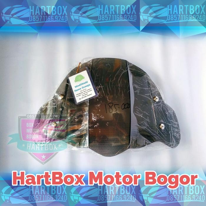 Gambar windshield honda beat new fi universal kaca tameng angin motor - Hitam dari hartbox undefined Tokopedia