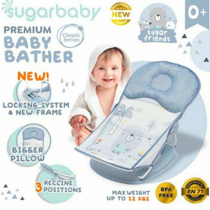 Gambar Sugar baby deluxe baby bather - Biru dari PEEKABOO BABY SHOP undefined Tokopedia