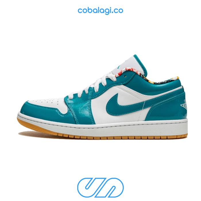Gambar AIR JORDAN 1 Low SE Barcelona Print Cuber Teal White - 100% Authentic - 44.5 dari COBALAGI.CO undefined Tokopedia