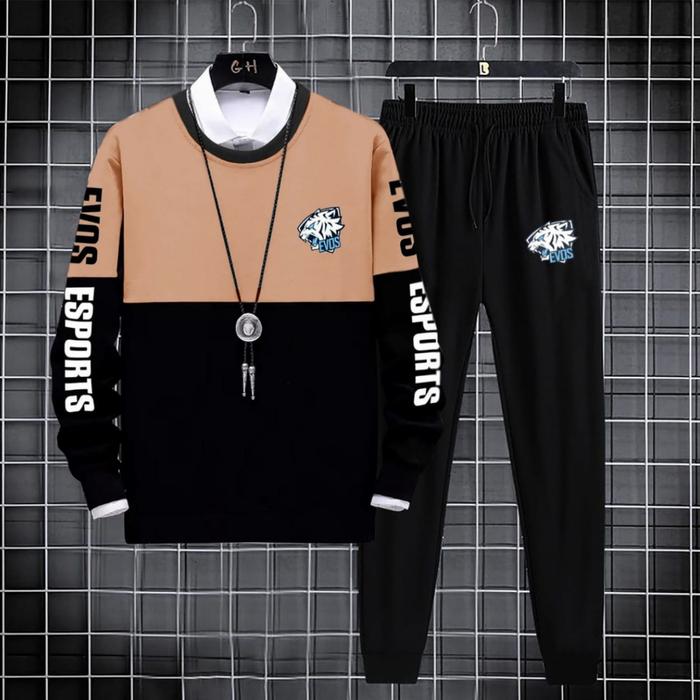 Gambar OUTFIT ESPORT EVOS / OUTFIT SATU SET / ONE SET / SWEATER + CELANA PJG - Abu hitam, M to L dari Gvin fashion undefined 5 Tokopedia