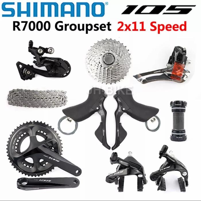 Fullset Groupset Shimano 105 R7000 2x11speed Rim Brake
