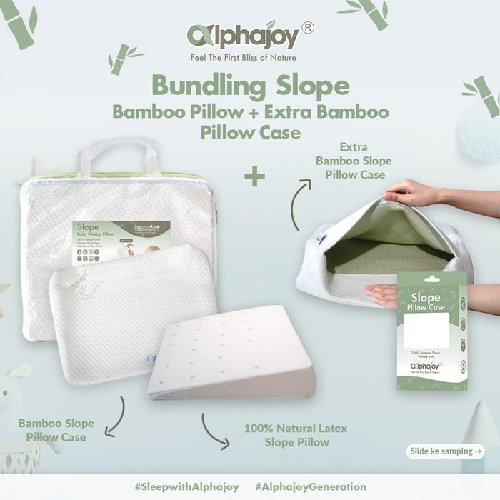 Gambar 1 get2 Alphajoy SLOPE Latex baby wedge pillow anti gumoh sarung bantal - LP2XCB05 dari Alphajoy undefined Tokopedia