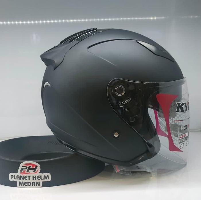 Gambar KYT GALAXY FR SOLID - Matt Black, L dari planethelmofficial undefined Tokopedia