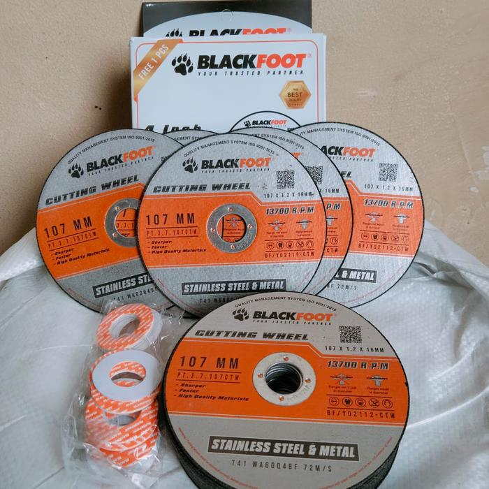 Gambar mata gerinda potong besi/ cutting tipis WD 4" - BLACKFOOT dari TEKNIK TOOLS undefined Tokopedia