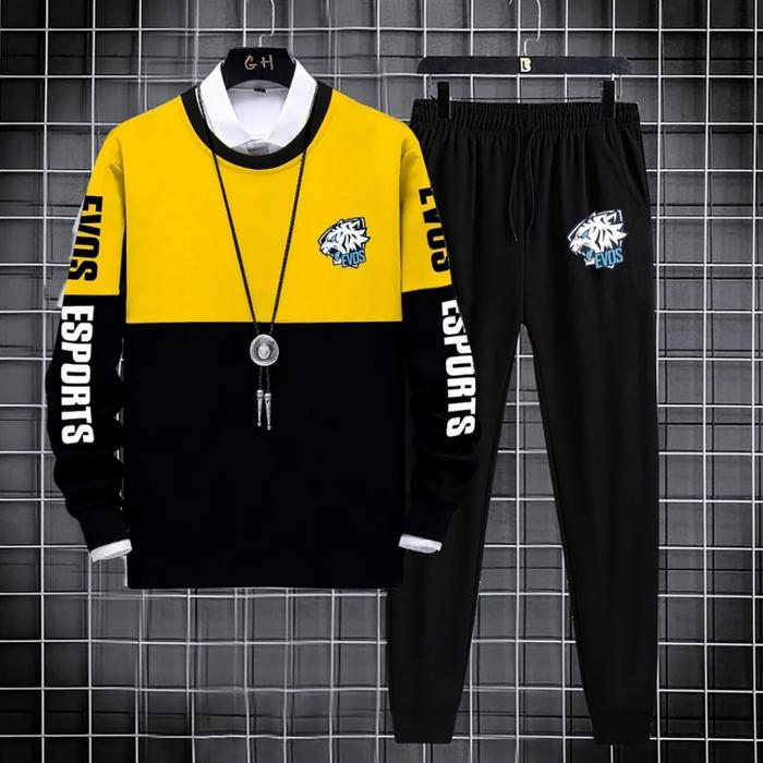 Gambar OUTFIT ESPORT EVOS / OUTFIT SATU SET / ONE SET / SWEATER + CELANA PJG - Abu hitam, M to L dari Gvin fashion undefined 4 Tokopedia