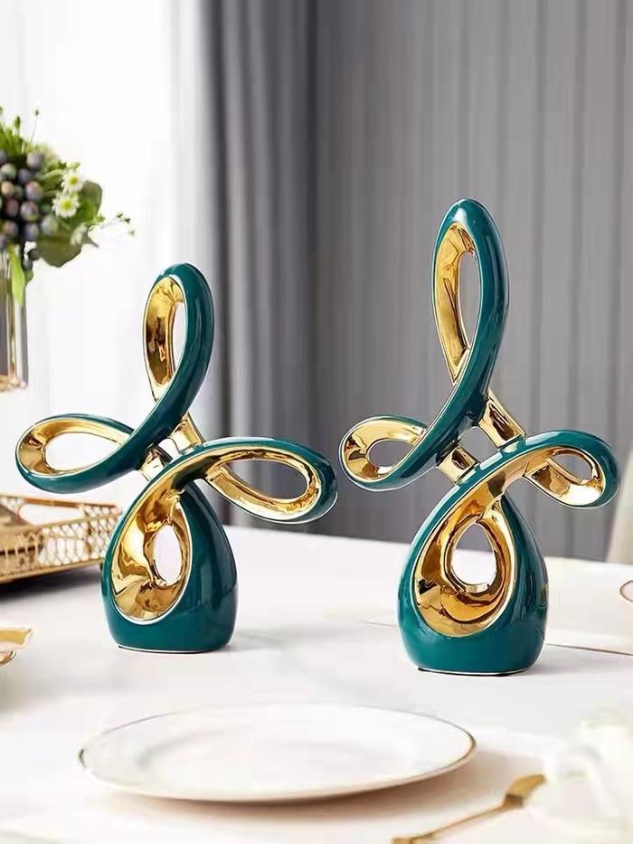 Gambar Pajangan mewah home decor modern hiasan rumah hiasan meja - Sepasang hiasan dari ACE_official store undefined Tokopedia