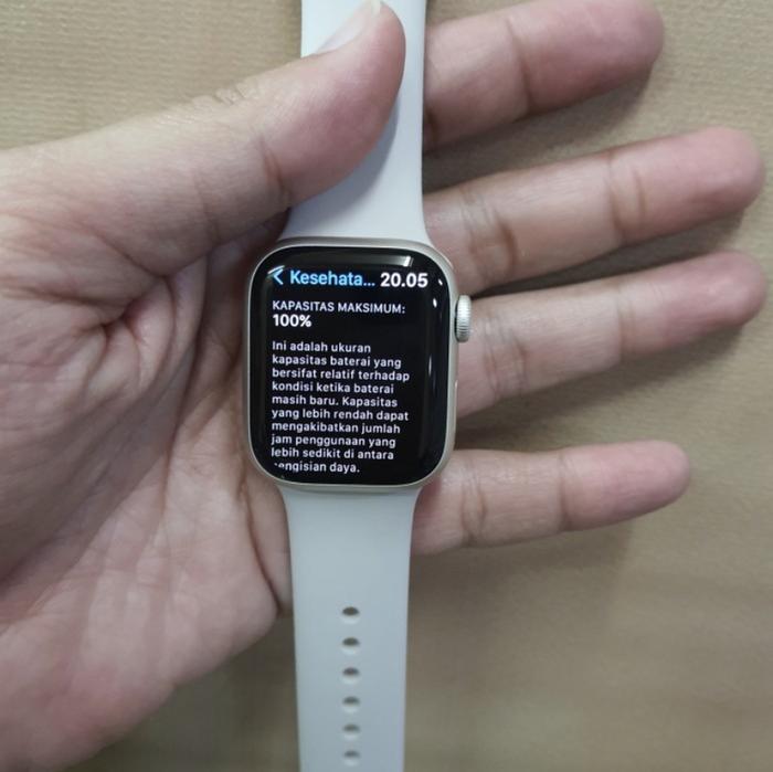 Hote Sale Second Apple Watch 41mm Sportband Silver Garansi On