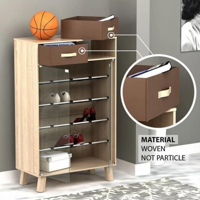 Gambar RAK SEPATU SLIDING RAK SANDAL LEMARI SEPATU SLIDING HUGA 425 RS G 803 - KACA BIASA dari ALFATWIN undefined Tokopedia