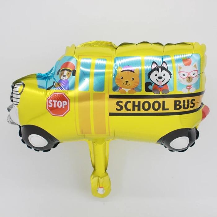 Gambar Balon foil karakter mobil / balon karakter mobil mini - School bus dari Istanaparty undefined Tokopedia