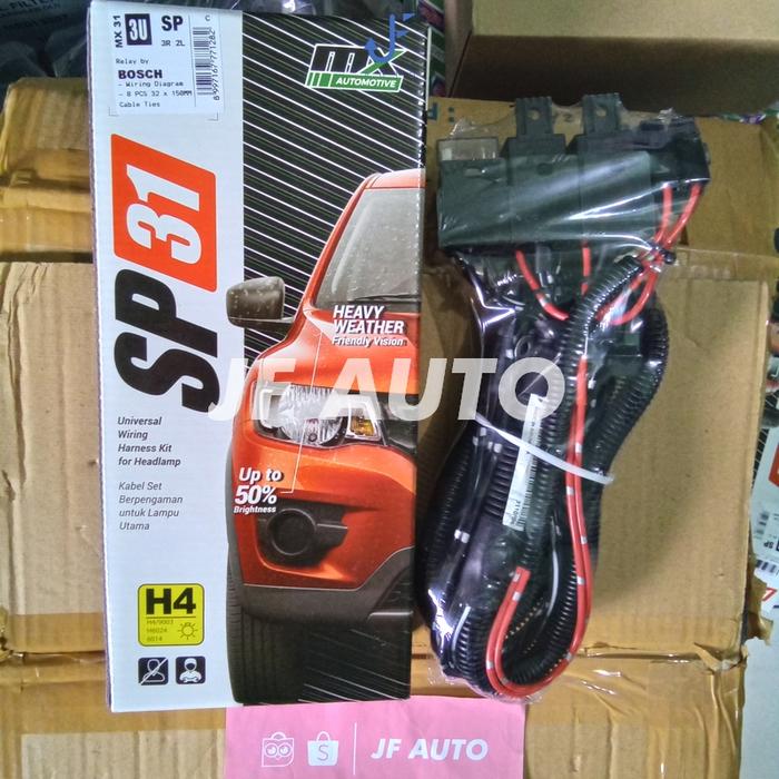 Gambar KABEL SET 3 RELAY 2 LAMPU MX AUTOMOTIVE UNIVERSAL SP 31 MX 31 100% ORI dari JF AUTO undefined Tokopedia