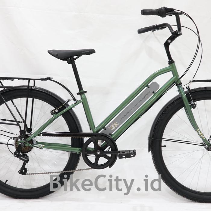 Gambar Sepeda ELEMENT URBAN CYCLE BERGAMONT 26 INCH - Dark Green dari BikeCity.id undefined Tokopedia
