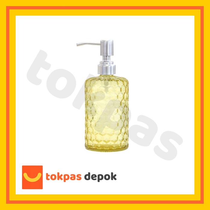 Gambar Botol Sabun Shampo Kaca Pump Bulat Warna / Round Dispenser Soap Glass Bottle Yuna 450 ml Abu Gold Hijau Kuning Penyimpanan - Kuning Stainles dari Toko Pasti Puas Depok undefined Tokopedia