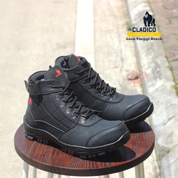 Gambar Sepatu Safety Boots Shoes Ujung Besi Cladico Lion Premium Original - Hitam, 40 dari Lavio Shoes Store undefined Tokopedia