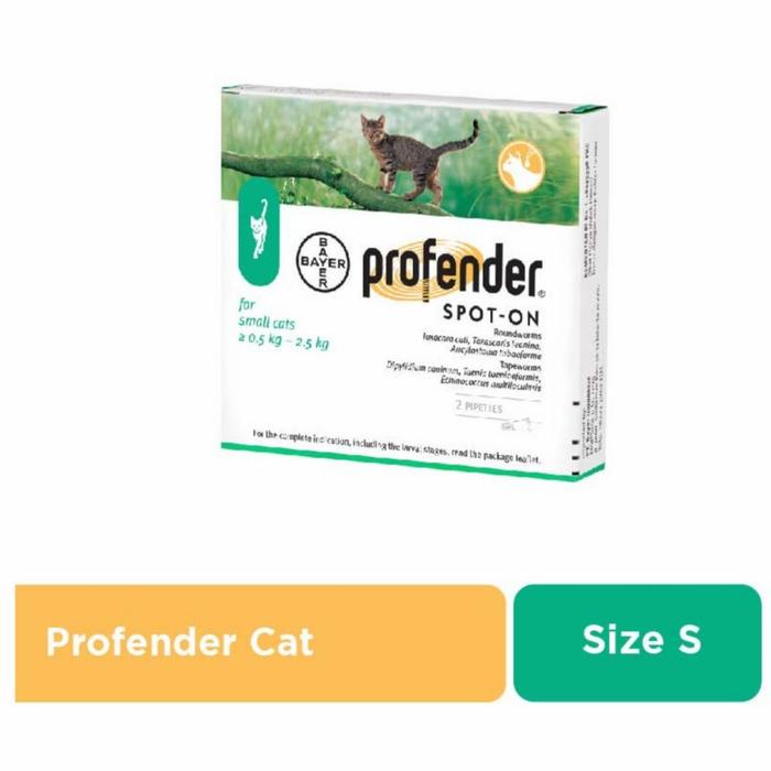 Gambar profender spot on small cat 0.5 - 2.5 kg 1 pipette obat cacing tetes dari BekasiPetshop undefined Tokopedia