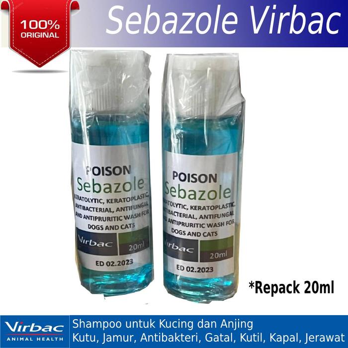Gambar Sebazole Shampoo Virbac~ Kutu & Jamur Kucing Anjing REPACK 20 - 30 ml - 20ml dari Bagoes306 undefined 3 Tokopedia