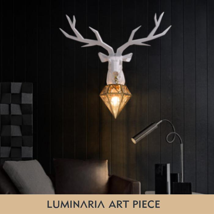 Gambar Deer Wall Lamp Lampu Dinding Hias Classic Art Piece Rusa Dekorasi - Putih dari Luminaria Lighting Indonesia undefined Tokopedia