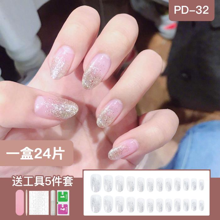 Gambar NAILS 24 PCS Kuku Palsu Dan Lem / Fake Nail Art 3d / Kuku Tahan Air - 1501 dari Hi keramik undefined Tokopedia