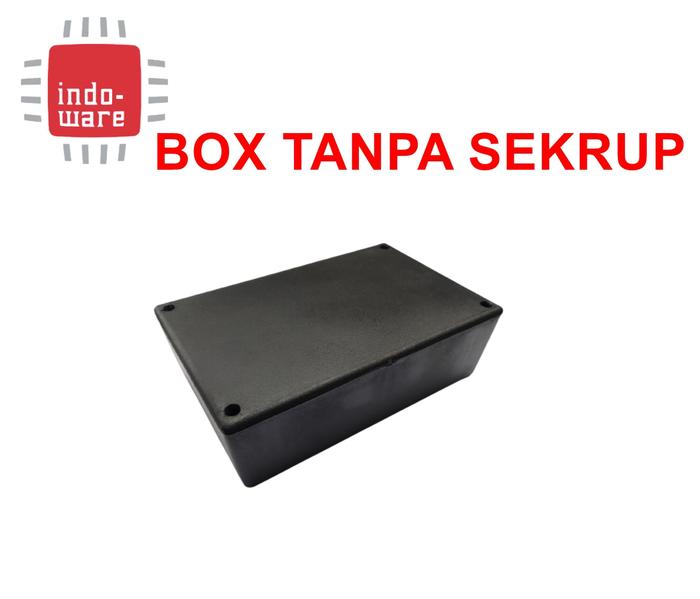 Gambar BOX HITAM LM-02 KOTAK PROJEK ARDUINO 12x8.5x5.2cm BOX-120x85x52LM02 - tanpa sekrup dari indo-ware undefined Tokopedia