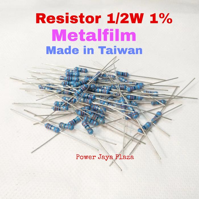Resistor R12 Jual Resistor R 12K ohm 1/2 W 1% made in Taiwan metalfilm 0.5W - Kota ...