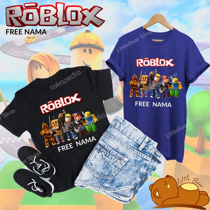 Gambar Kaos Anak Roblox / Baju Anak Roblox - Free Pakai Nama Desain 2 - Warna Lain, Size 2 dari LittleBear Shop undefined 4 Tokopedia