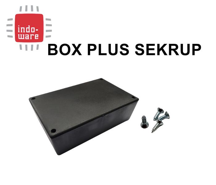 Gambar BOX HITAM LM-02 KOTAK PROJEK ARDUINO 12x8.5x5.2cm BOX-120x85x52LM02 - plus sekrup dari indo-ware undefined Tokopedia