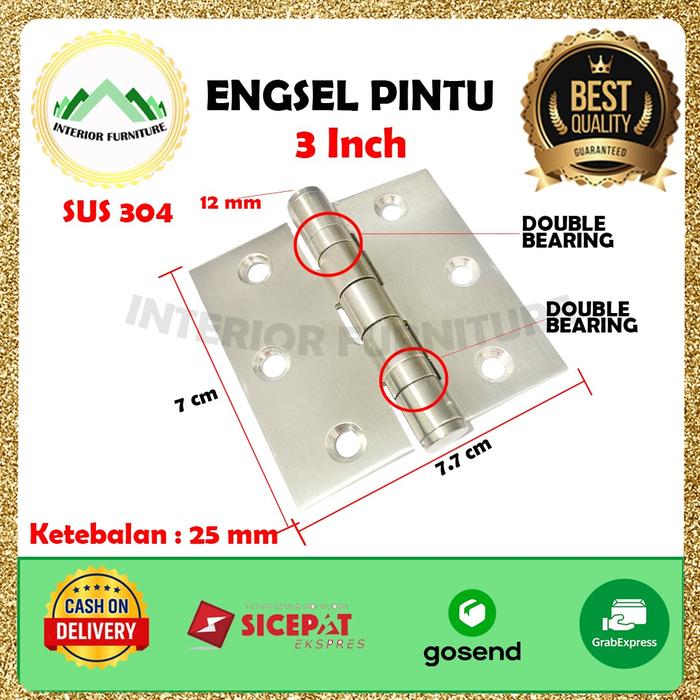 Gambar engsel pintu 5 inch 4 inch 3 inch engsel khusus pintu rumah besar - engsel 3 inch dari InteriorFurnitureIndonesia undefined Tokopedia