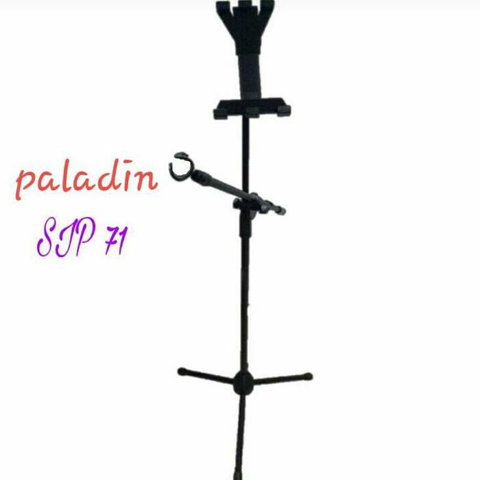 Gambar Paladin SIP 71 Stand Microphone with Smartphone / HP Holder dari Sentral Musik VM undefined Tokopedia