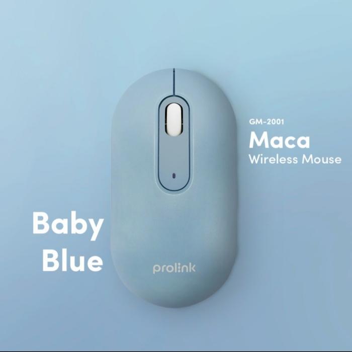 Gambar Mouse Wirelless Silent Prolink Anti Bacterial / Mouse Prolink GM2001 - Biru Muda dari RMLIYANI undefined Tokopedia