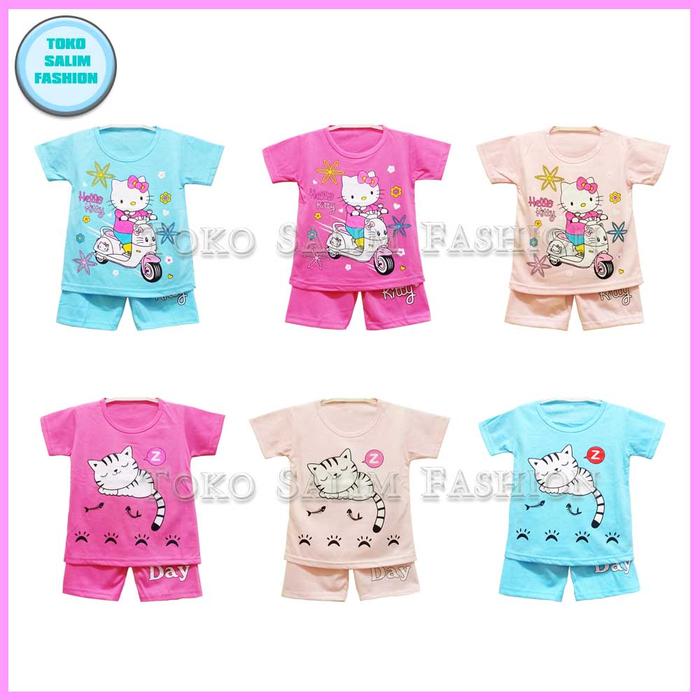Gambar promo setelan baju anak perempuan umur 1-8 tahun grosir baju anak cod - S dari Toko Salim Fashion undefined Tokopedia