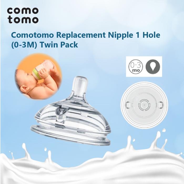 Gambar Como Tomo Nipple 2pcs - 0-3  1 hole dari Lavie Baby House undefined Tokopedia