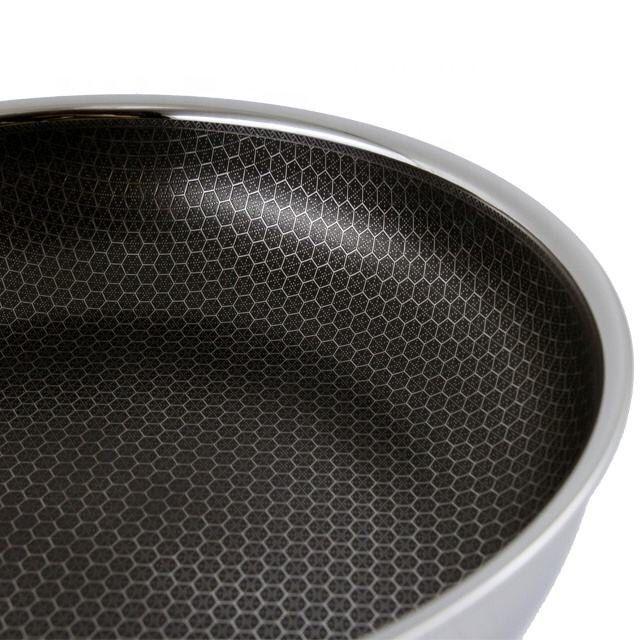 Gambar WAJAN ANTI LENGKET TERBAIK HONEYCOMB FRY PAN STAINLESS STEEL - 34CM dari Shozu Shopping Solutions Jkt undefined Tokopedia