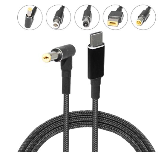 POWER CABLE 100W USB TYPE C TO DC PD CHARGER FOR LAPTOP UNIVERSAL 
