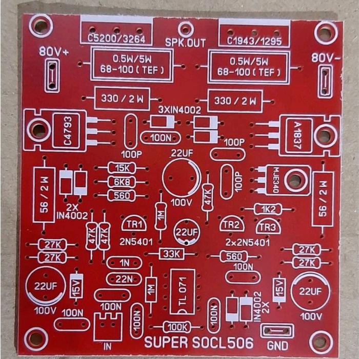 Gambar pcb socl 506 - Merah dari tulus elektronik undefined Tokopedia