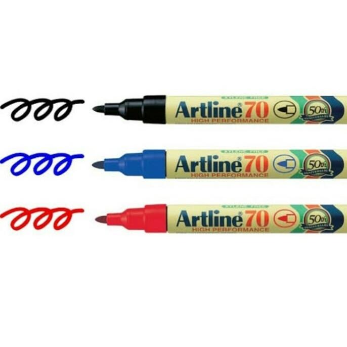 Gambar SPIDOL PERMANEN MARKER ART LINE 70 WARNA - Hitam dari Storebjoffice undefined Tokopedia