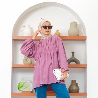 Gambar DOTTY BLOUSE - Lilac dari Benang Hijab undefined Tokopedia