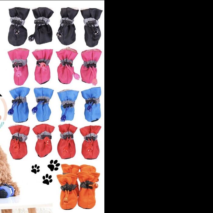 Gambar Waterproof Shoes - Pet Dog Cat Sepatu Hewan Anjing Kucing - Hitam, 5 - Hitam, 2 dari THEFOOL ID undefined Tokopedia