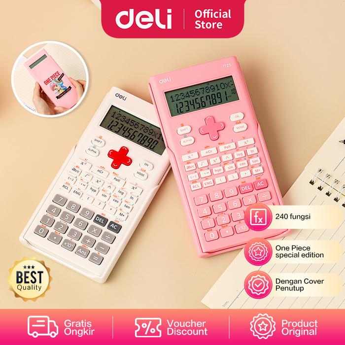 Gambar Deli Scientific Calculator / Kalkulator Ilmiah Edisi One Piece E1725 - Putih dari Deli Stationery Indonesia undefined Tokopedia