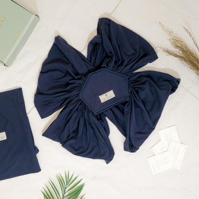 Gambar PO LIL’ BOO Instant Baby Wrap/ Gendongan Bayi Instan M-Shape - Navy, XXL dari LIL BOO undefined Tokopedia