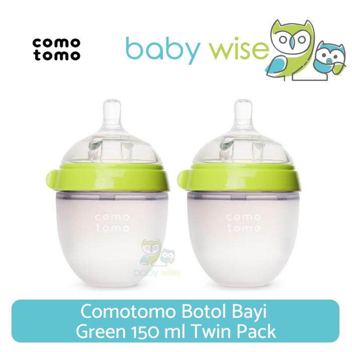 Botol Susu Comotomo Sanitize Comotomo Botol Bayi Green 150 Ml Twin