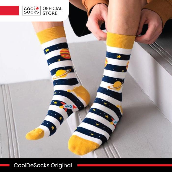Gambar CoolDeSocks Original | Kaos Kaki Motif - Striped Galaxy dari CoolDeSocks undefined Tokopedia