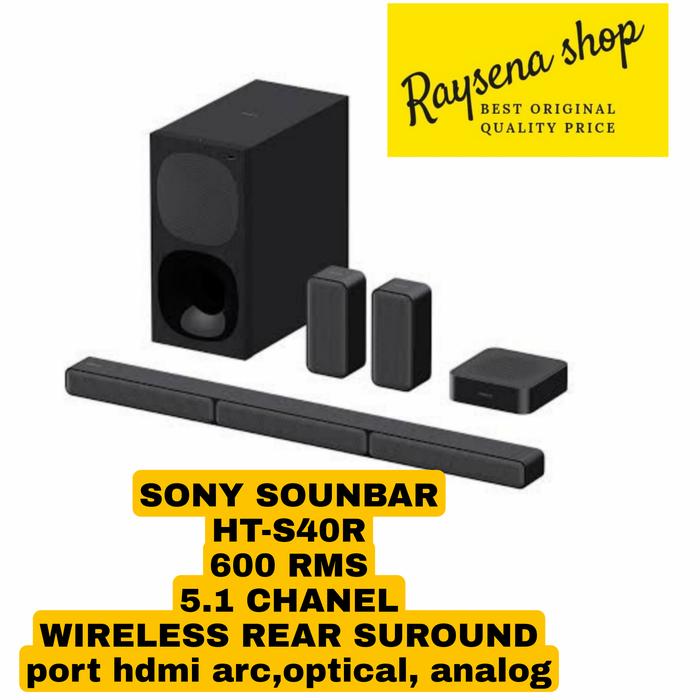 Jual SONY SOUNDBAR HT-S40R / HTS40R / S40R WIRELESS REAR SUROUND - Kota ...