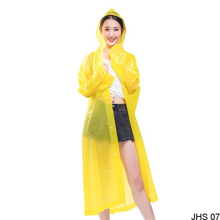 Gambar Jas Hujan Ponco Panjang Kerudung Tanpa Resleting Unisex - Kuning dari Gudang Fashion Id undefined Tokopedia